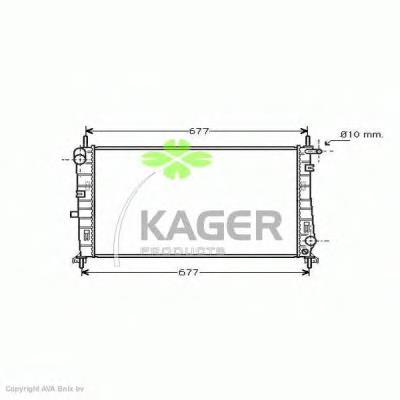 310339 Kager radiador de esfriamento de motor