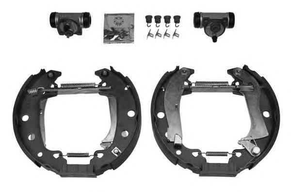 Sapatas do freio traseiras de tambor BSK200200 Open Parts