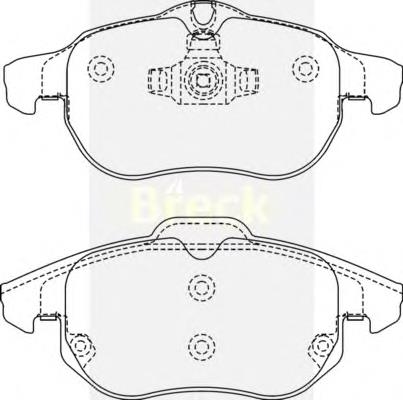 Sapatas do freio dianteiras de disco PF4313 Trialli