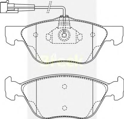 Sapatas do freio dianteiras de disco Fiat/Alfa/Lancia 9948845