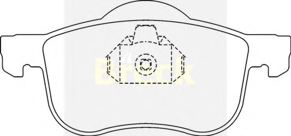 Sapatas do freio dianteiras de disco Eurorepar 1639374280
