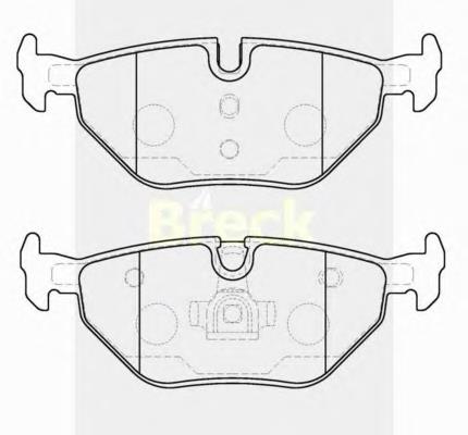 219340070400 Breck sapatas do freio traseiras de disco