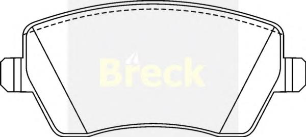 Купить 239730070200 Breck Колодки тормозные