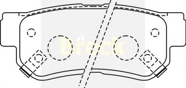 Sapatas do freio traseiras de disco 323411 Daco