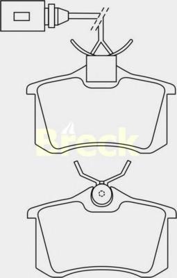 Compre 6Q0698451B VAG Sapatas do freio traseiras de disco