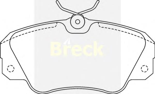 Передние тормозные колодки 213680070100 Breck
