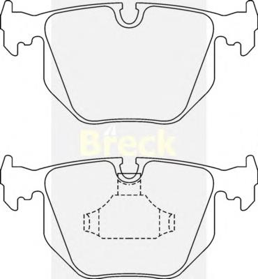 Задние тормозные колодки 212820070200 Breck