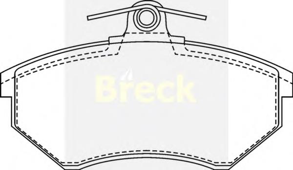 Тормозные колодки Breck 201680070100