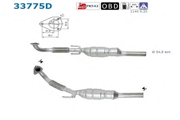 33775D AS/Auto Storm convertidor - catalisador