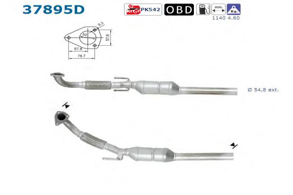 37895D AS/Auto Storm convertidor - catalisador