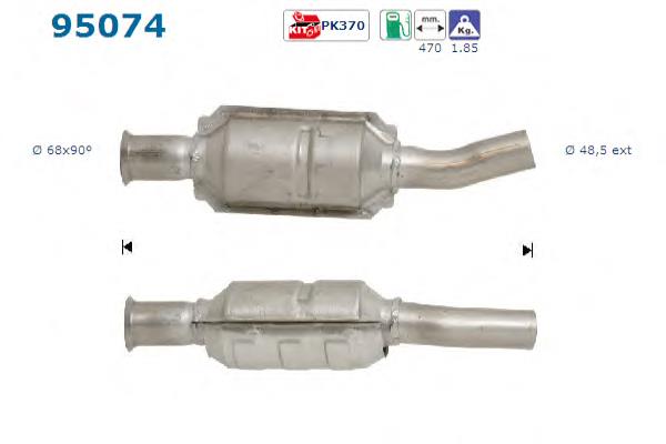 Катализатор 95074 AS/Auto Storm