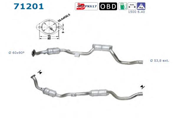 Convertidor - catalisador Mercedes ML/GLE W163