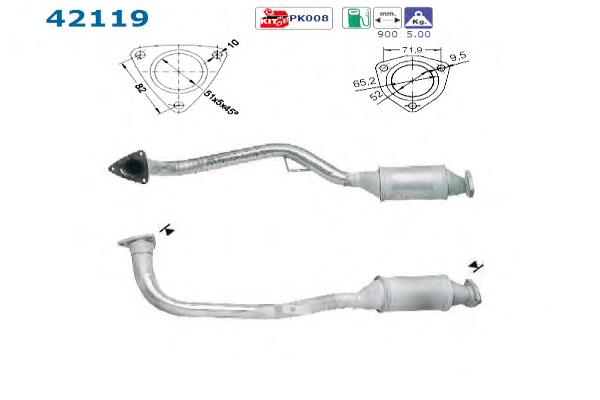 8A0253058AX VAG Конвертор-катализатор