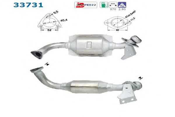 Convertidor - catalisador Seat Marbella 28