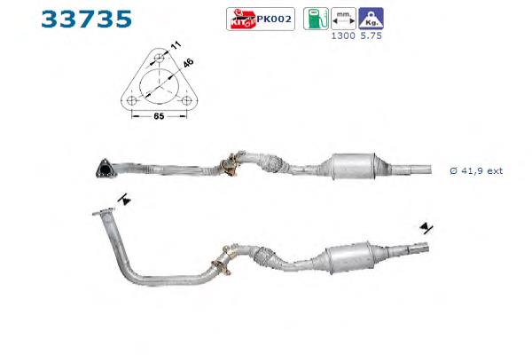 Convertidor - catalisador 33735 AS/Auto Storm