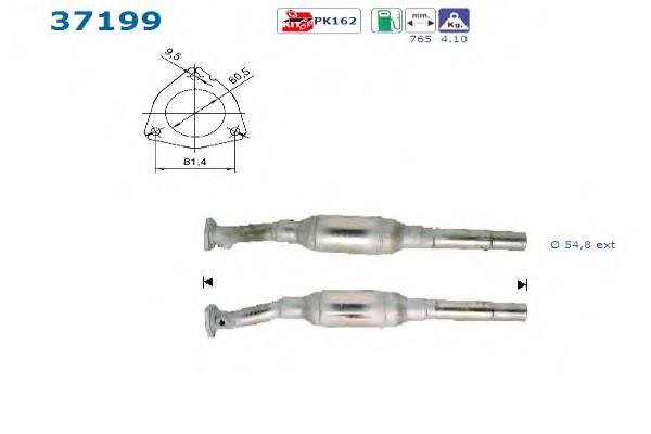 Convertidor - catalisador 37199 AS/Auto Storm