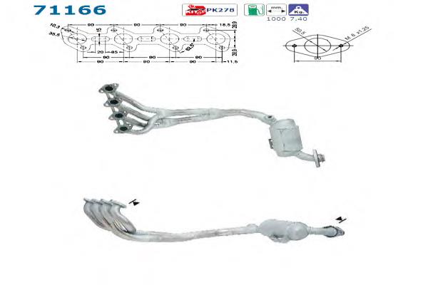 A1684900719 Mercedes Конвертор-катализатор