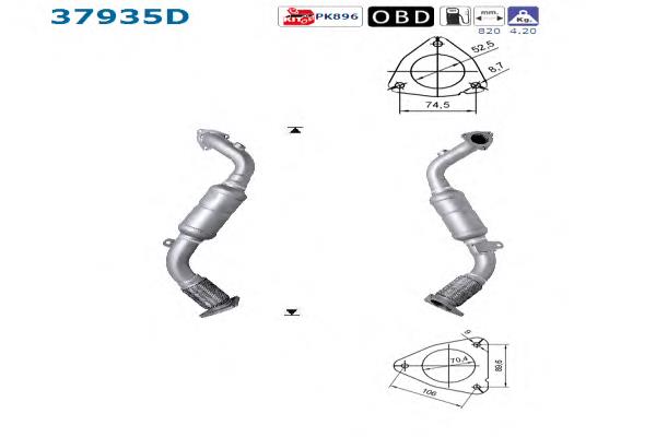 Convertidor - catalisador para Audi Q7 (4L)