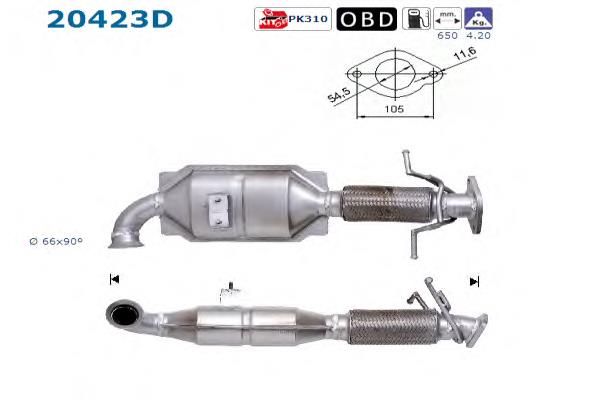 20423D AS/Auto Storm convertidor - catalisador