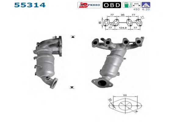 55314 AS/Auto Storm convertidor - catalisador