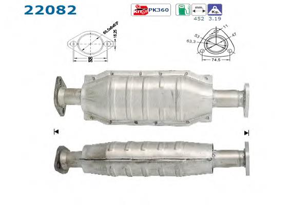 22082 AS/Auto Storm convertidor - catalisador