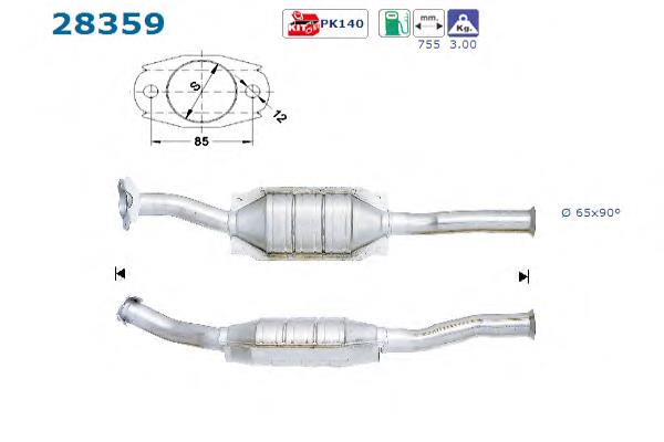 28359 AS/Auto Storm convertidor - catalisador