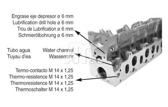 Cabeça de motor (CBC) para Renault Clio I BC57, 5357