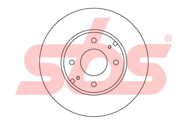 1815204839 SBS disco do freio dianteiro