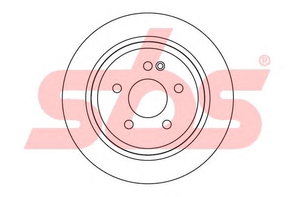 1815203376 SBS disco do freio traseiro