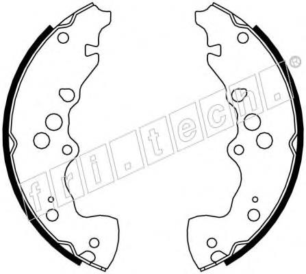 Задние барабанные колодки 1111249 Fri.tech