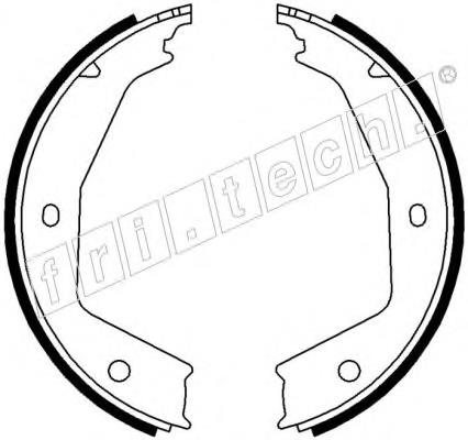 1079-194 Fri.tech sapatas do freio de estacionamento