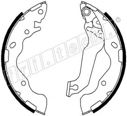 Задние барабанные колодки 1049168 Fri.tech