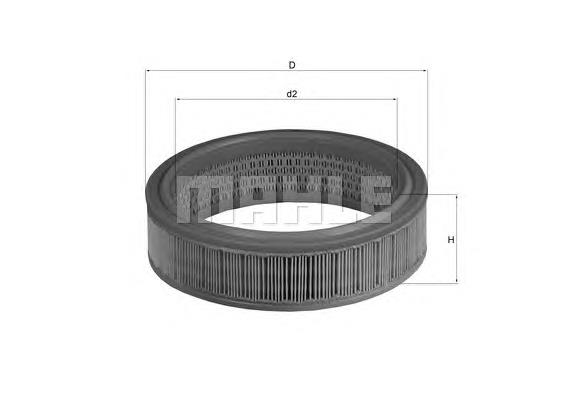 LX158 Mahle Original filtro de ar