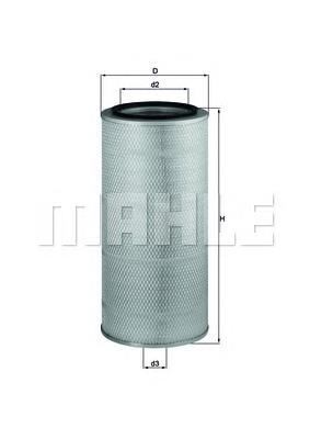 Воздушный фильтр LX657 Mahle Original