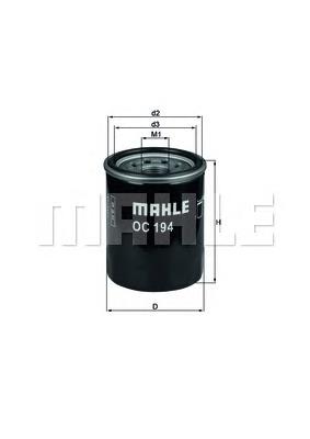 OC194 Mahle Original filtro de óleo