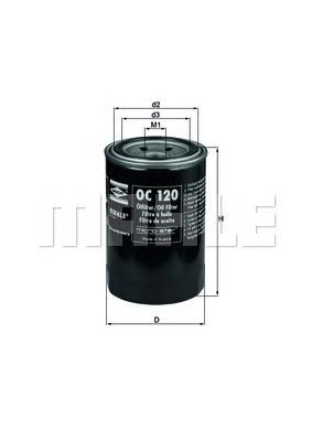 OC120 Mahle Original filtro de óleo