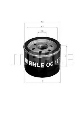 OC11 Mahle Original filtro de óleo