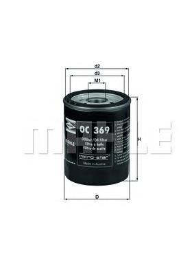 OC369 Mahle Original Масляный фильтр двигателя