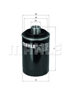 OC456 Mahle Original filtro de óleo