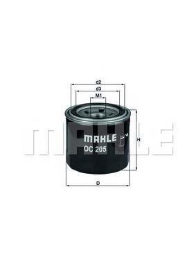 OC205 Mahle Original filtro de óleo
