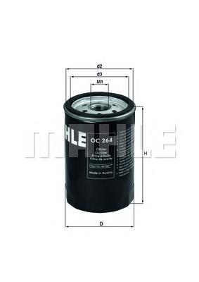 OC264 Mahle Original filtro de óleo
