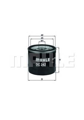 OC242 Mahle Original filtro de óleo