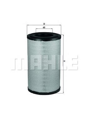 Воздушный фильтр LX1243 Mahle Original