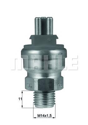 TSW34D Mahle Original sensor de temperatura do fluido de esfriamento (de ativação de ventilador do radiador)