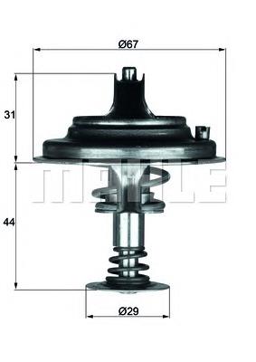 TX2680D1 Mahle Original termostato