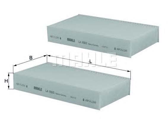 LA168S Mahle Original filtro de salão