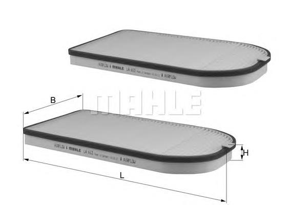 LA613S Mahle Original filtro de salão