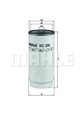 KC296D Mahle Original filtro de combustível