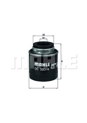 OC5934 Mahle Original filtro de óleo