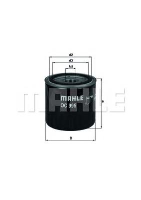 OC995 Mahle Original filtro de óleo